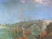 Vincent Van Gogh The Seine Bridge at Asnieres (nn04) Spain oil painting artist